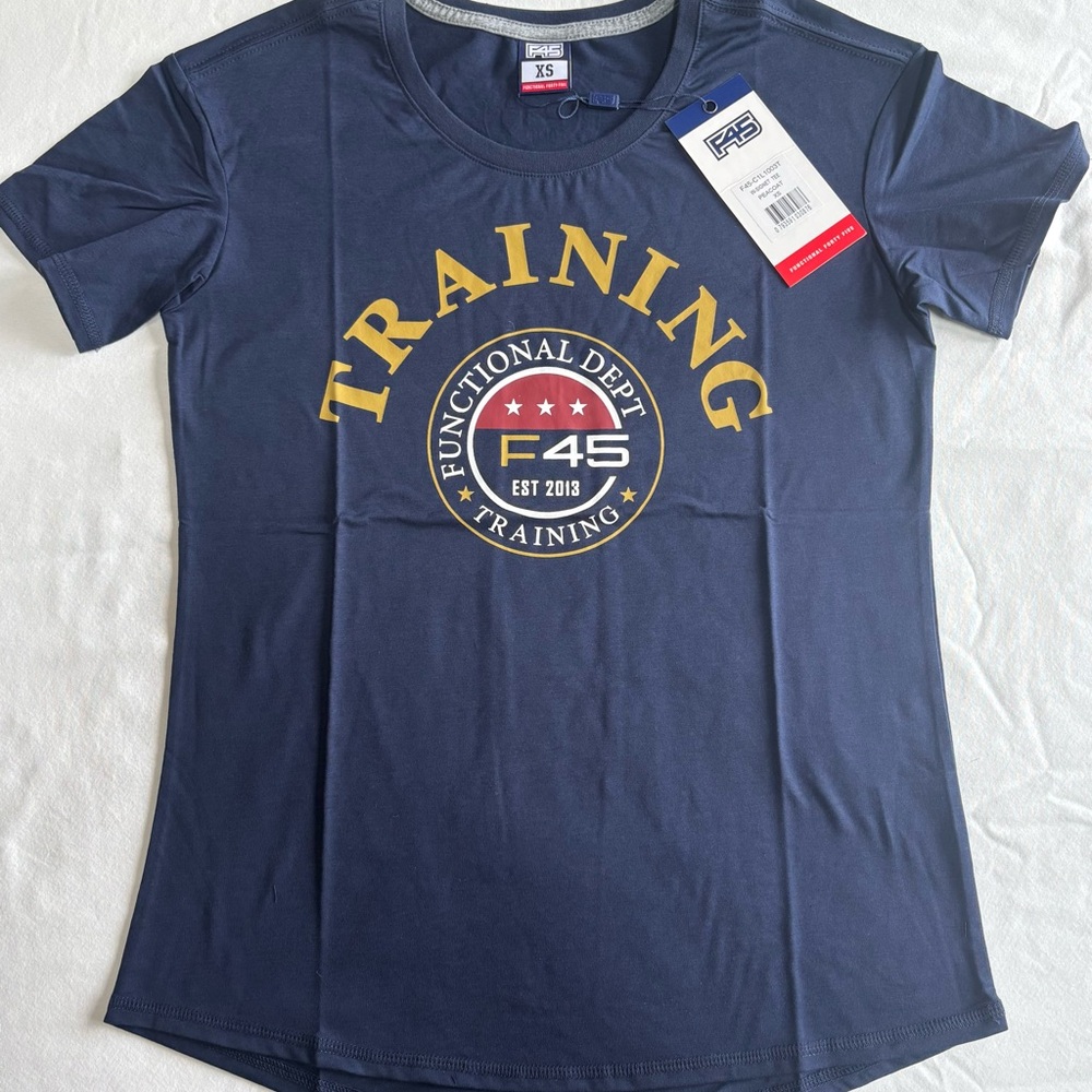 F45 Women's Navy Training Top-Signet Tee